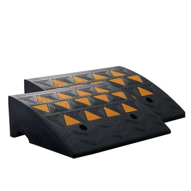 Happybuy Rubber Curb Ramp 2 Pack, 4.3