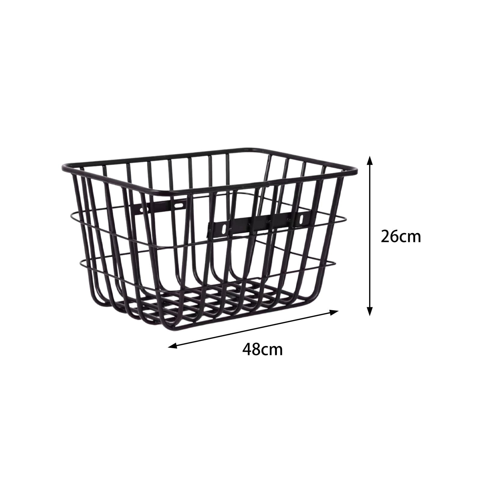Colaxi Front Rear Bike Basket Cargo Rack. Metal Wire, Basket Cycling Rack Basket for Backyard Cycling Camping Street