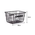 thumbnail image 4 of jinwen Bike Front Rear Basket Lightweight Cargo Rack for Park Riding Street, 4 of 9