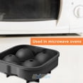 thumbnail image 5 of YANI -Silicone Ice Ball Maker 4 Round Sphere Tray Cube Mold Whiskey Cocktails Party Us, 5 of 6