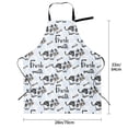thumbnail image 5 of Lsque Cow With Fresh Milk Waterproof Apron Chef Aprons for Men Heavy Duty Chemical Work Apron Extra Long Grilling Aprons with Adjustable Bib Apron, 5 of 9