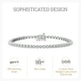 thumbnail image 6 of Gilded 2 Carat Round Lab Grown Diamond Tennis Bracelet for Women, 925 Sterling Silver, Hypoallergenic Fine Jewelry for Her, Gift Box Included, 6 of 6