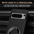 thumbnail image 5 of ELEHOLD Magnetic Case for Google Pixel 9 Pro XL, Compatible with Mag Safe Accessory Carbon Fiber Pattern Ring Kickstand Slim Anti-Scratch Shockproof Case for Google Pixel 9 Pro XL,Blackred, 5 of 7