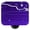 White   -  Cobalt Blue, variant on Hot Knobs HK3117-KB Mardi Gras White with Cobalt Blue Square Glass Cabinet Knob - Black Post