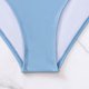 thumbnail image 5 of Gibobby Conjunto de bikini sexy Nuevo bikini de mujer sólido con cordones sexy bikini dividido traje de baño mujer(Azul celeste,M), 5 of 5