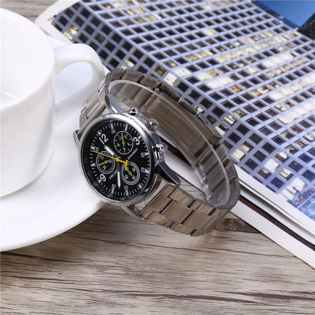 Reloj de Pulsera Jadeshay Analógico Masculino con Correa de Acero Inoxidable