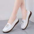 thumbnail image 2 of Womens Casual Leather Loafers Fashion Tassel Comfortable Walking Driving Shoes Moc Toe Non Slip Work Shoes, 2 of 7