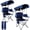 Navy, variant on SUNSPIRE Black Portable Camping Chair with 4-Can Cooler, Cushioned Seat and Back, Side Pockets and Cup Holder, Includes Carry Bag, Ideal for Camping, Tailgating, Firepits, Patio and Outdoor Use