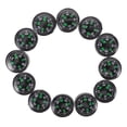 thumbnail image 5 of Masteelf 12 Pcs Mini Compass Carabiner Clip Outdoor Compass Child 2.00X2.00X0.78CM Black, 5 of 8
