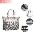 thumbnail image 2 of Blue Geometric Flower Diamond Pattern Travel Tote Bags for Women Carry On,Large Weekender Bags for Women Travel,Multi Functional Duffle Bag for Work,Shopping,Sports, 2 of 5
