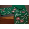 thumbnail image 5 of DII Table Runner Embroidered Poinsetta, 5 of 5