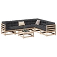 thumbnail image 1 of vidaXL 7 Piece Garden Sofa Set Solid Wood Pine, 1 of 5