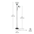 thumbnail image 2 of Globe Electric Delilah 72" Torchiere Metal Floor Lamp, 2 of 8