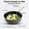 thumbnail image 2 of Gotham Steel PRO 4 Qt Saute Pan with Lid, Hard Anodized Ceramic Nonstick Coating, Deep Frying Pan, Large Jumbo Cooker Frying Skillet with Stay Cool Handles, Induction Oven & Dishwasher Safe,, 2 of 8