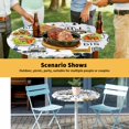 thumbnail image 6 of Elastic Fitted Round Tablecloth, Cartoon Tractor Waterproof Stretch Table Cover for 45"-54" Tables, Cute Grey Digger Shovel Truck Washable Outdoor Tablecloths for Patio, Picnic, Camping, 6 of 9