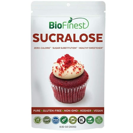 Biofinest Sucralose Powder - Great Tasting Zero Calorie Sweetener Sugar Substitution for Food, Beverage - Pure Gluten-Free Non-GMO Kosher Vegan Friendly - for Dental Health