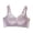 Purple, variant on Qingpeng Flower Lace Everyday Bra for Women Full Coverage Wireless Push Up Bra with Adjustable Straps No Underwire Comfort Breathable V Neck Bralettes with Support
