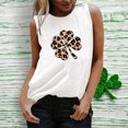 thumbnail image 2 of Camisetas sin mangas para mujer Camisas Verano Correa O Cuello Túnica Sin mangas Estampado acogedor Camisola de playa Trajes Día de San Patricio Pompotops lopia990750, 2 of 5