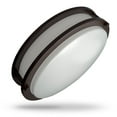 thumbnail image 1 of QPLUS 14" Dimmable Flush Mount LED Ceiling Light Bronze, 1 of 4