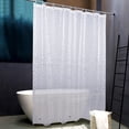 thumbnail image 1 of Cortina de ducha NTBAY EVA semitransparente de 180 x 180 cm con imanes, 1 of 6