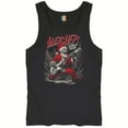 thumbnail image 5 of Sleigher World Tour Tank Top Santa Claus Skeleton Rock and Roll Legend Guitar Band Christmas Tree Xmas Men's Top, 5 of 7