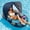 Blue, variant on Livhil Pool Floats for Adults Pool Float and Loungers, Pool Float with Canopy and Headrest