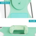 thumbnail image 4 of Open Box Ostrich Ladies Comfort Lounger, Beach Camping Pool Tanning Chair, Teal, 4 of 12