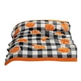 thumbnail image 1 of Sac Fall Blanket Orange Pumpkin Throw Blanket For Couch Ribbed Jacquard Soft Decorative Blanket Black White Checkered Pumpkin Throw Blankets For Light Blanket Cute Throw Blanket Couch Blanket Throw, 1 of 4