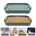 thumbnail image 2 of 2Pcs Rabbit Litter Box Plastic Rabbit Toilet Indoor Bunny Litter Box Anti-fall Bunny Toilet Box, 2 of 4