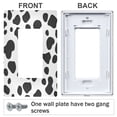 thumbnail image 3 of Yayeee Rocker Switch Wall Plate 2-Gang 4.7"x4.6" Home Decorative Outlet Cover, Cow Spots, 3 of 6