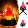 thumbnail image 2 of fsxdhpcsgfc Flame Lamp 110V Flashing Flame Desk Lamp Flame Lamp Realistic Flame Stage Effect Lamp Suitable For Christmas Parties Holiday Dec Ceiling Light Show Projector Motion Activated Light Sensory, 2 of 4
