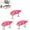 Pink, variant on Mini Glide Bait for Bass Fishing, Slow Sinking Wide S Motion Smooth Glide Baits for Freshwater and Saltwater, Sinking Wobbler Crankbait with Double Hook, Perfect for Big Game Predator Fish