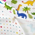 thumbnail image 4 of Metsweet Wildlife Dinosaur Bedding, Cute Animal Duvet Cover Full, Blue Red White,3pcs,1 Duvet Cover and 2 Pillowcases, 4 of 6