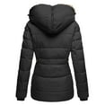 thumbnail image 3 of Winter Coats for Women Drawstring Long Sleeve Jackets Coat 2025 Womens Full Zip Jacket Outerwear with Pockets Tunic Coat, 3 of 4