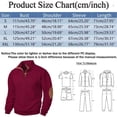 thumbnail image 6 of Sweatshirts for Men 2025 Fall Winter Long Sleeve Jacquard Button Stand Collar Sweatshirt Pullover Tops, 6 of 6