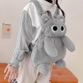 thumbnail image 4 of Plush Cat Backpack Cute Animal Bag Shoulder Bag with Adjustable Straps Cartoon Travel Backpack Fluffy Backpack, 4 of 7