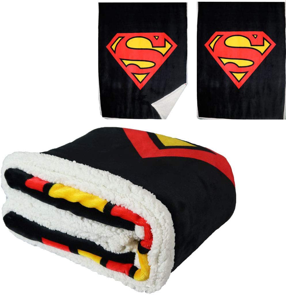 Details about   Superman Luxury Plush Blanket Throw Super Soft 60" x 80" 