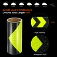 thumbnail image 3 of Unique Bargains Ruban Réfléchissant Ruban de Sécurité Imperméable de 8 Pi x 10 Pi, Jaune Fluo Noir, 3 of 6