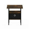 thumbnail image 5 of Furinno Andrey End Table Nightstand with Bin Drawer, Amber Pine/Brown, 5 of 6