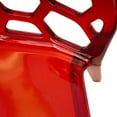 thumbnail image 6 of Modern Dynamic Dining Chair, Set of 4 - Transparent Red, 6 of 7