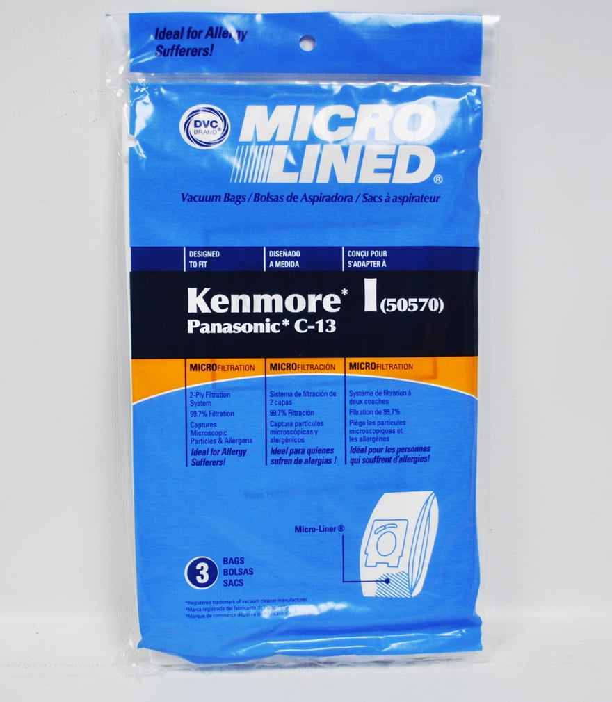 DVC Kenmore 50570 Micorlined Paper Vacuum Bags 3 Pack