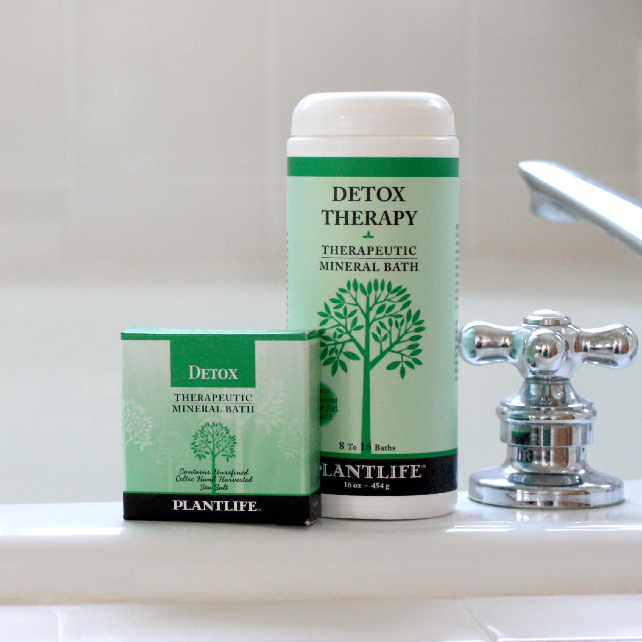 Plantlife Bath Salt 4-Pack – Natural Aromatherapy Mineral Soaks for Relaxation and Recovery, Made in California, 3 oz Each