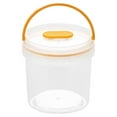 thumbnail image 2 of PRETXORVE Portable Snack Fruit Bento Box, Multifunctional Round Refrigerator Sealed Fresh-Keeping Box, Transparent Portable Plastic Storage Box, Outdoor Picnic Storage, 2 of 7