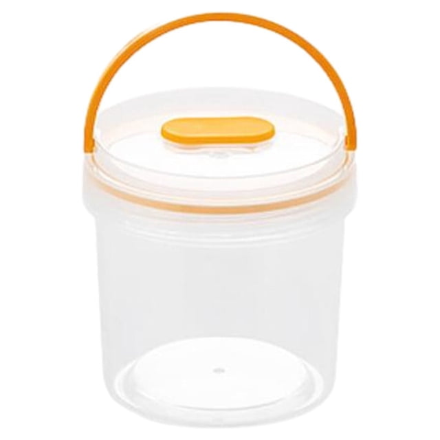 Outdoor Storage Box,Plastic Storage Box,Portable Snack Fruit Bento Box,Multifunctional Round Refrigerator Sealed Fresh-Keeping Box,Transparent Portable Plastic Storage Box,Outdoor Picnic Storage