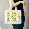 thumbnail image 6 of Yiaed Corn On The Cob Print Fluffy Shoulder Bag Plush Bags Women Ladies Tote Bag Fluffy White Furry Purse Handbag for Autumn and Winter, 6 of 7