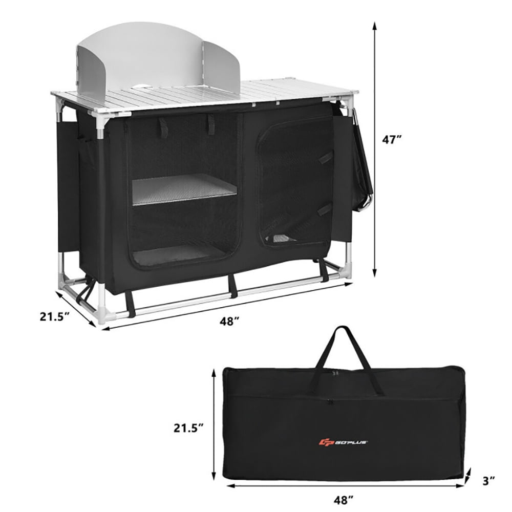 Aimee Lii Portable Camp Kitchen and Sink Table, Outdoor Camping table