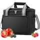 thumbnail image 1 of Bolsa térmica de 15 l, caja térmica suave aislada, bolsa de picnic plegable, gran capacidad, impermeable, bolsa térmica para comidas, almuerzo, oficina, escuela (negro), 1 of 1
