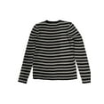 thumbnail image 6 of hirigin Women Vintage Aesthetic Crewneck Sweatshirts Oversized Long Sleeve Mushroom Striped Graphic Sweaters Teen Girls Pullover Tops (Grey, S), 6 of 9