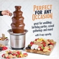 thumbnail image 4 of Chocolate Fondue Fountain Nostalgia, 4 niveles, 950 ml, acero inoxidable, 4 of 5