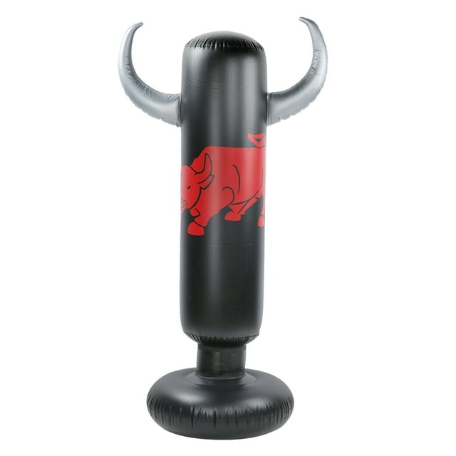 Saco de arena de descompresión para Fitness, columna gruesa inflable de boxeo de pie para adultos, dibujos animados, para Taekwondo NikouMX Deportes